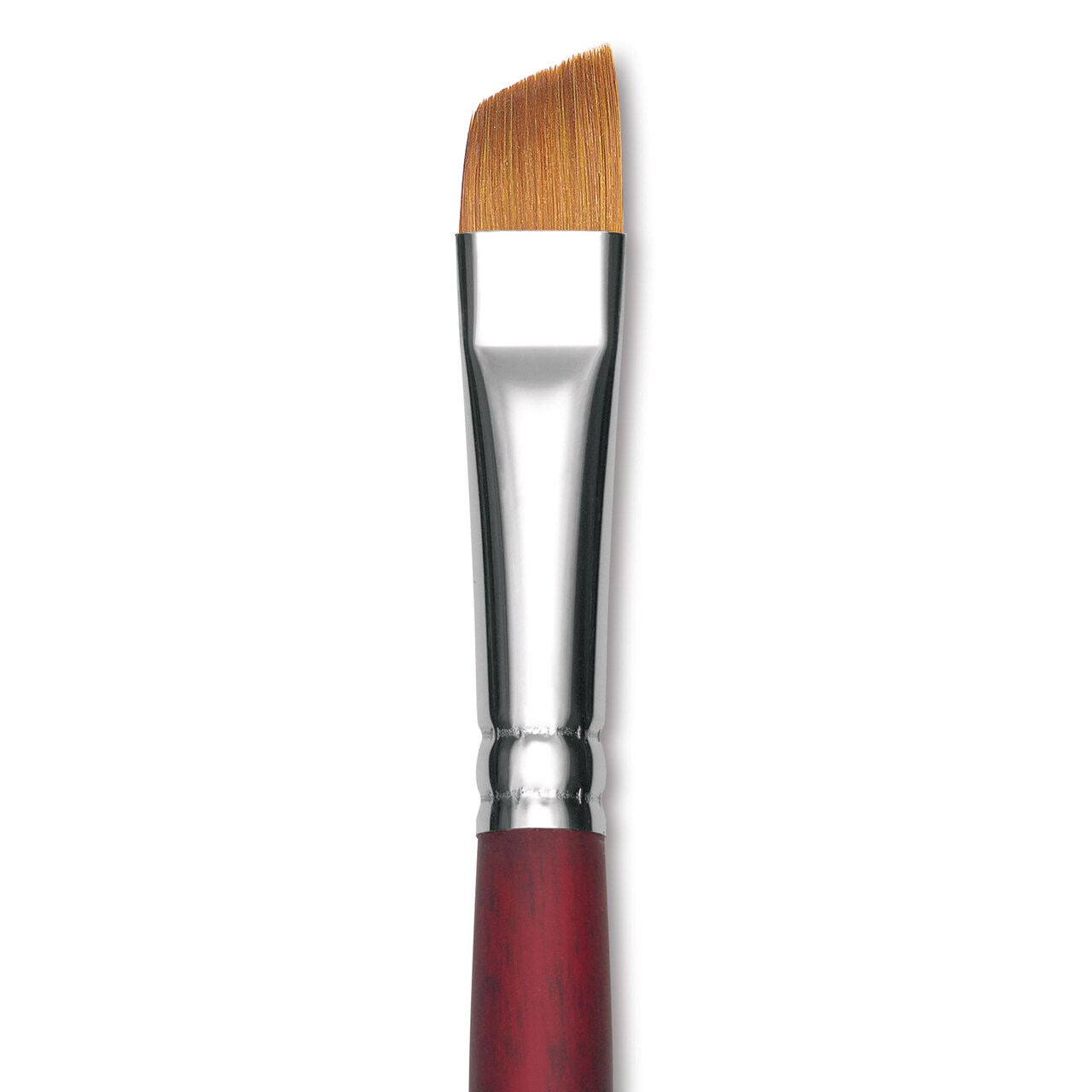 Princeton Velvetouch Series 3900 Synthetic Brush - Angle Bright, Long Handle, Size 12